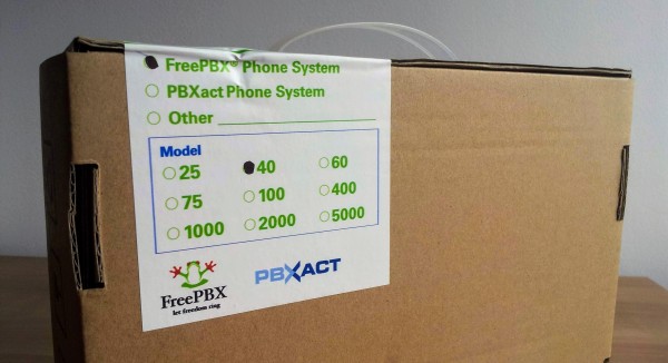 FreePBX 40 box label FreePBX 40 box label